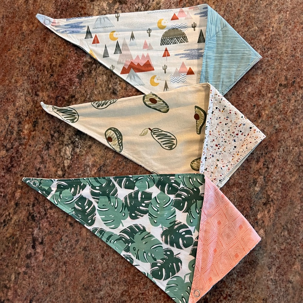 Reversible Dog Bandanas (Set of 3)